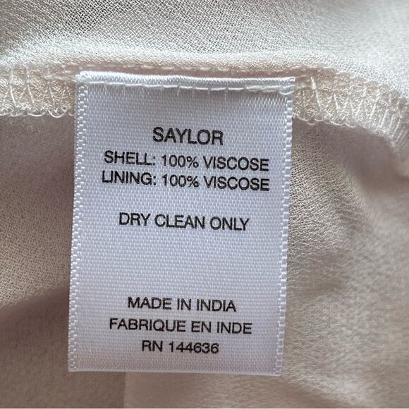 SAYLOR x Anthropologie Purple Printed Ryland Crepe Maxi Dress Size Small - Picture 13 of 16